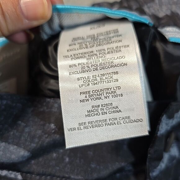 NWT FREE COUNTRY LADIES WATERPROOF SKI PANTS WOMEN'S XL CAMO Black Gray 82608 - Picture 13 of 13